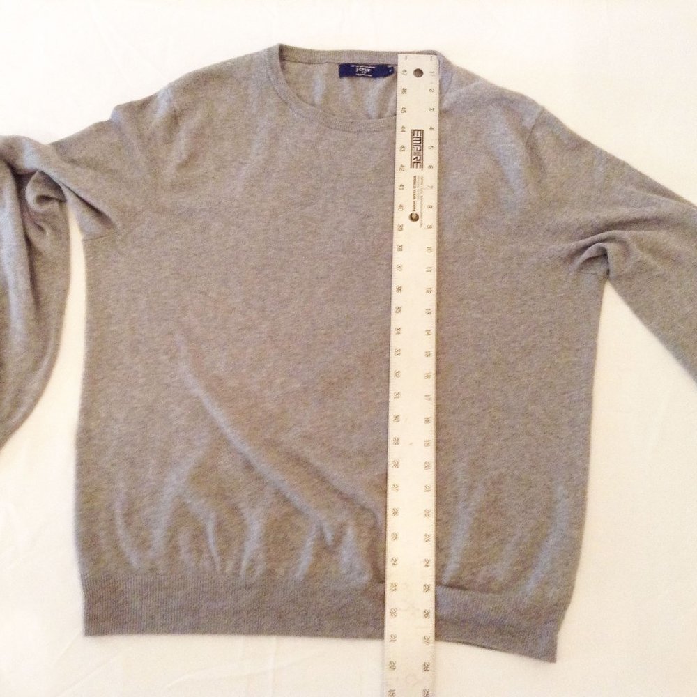 J. Crew grey cotton cashmere sweater, L RN77388 - Picture 4 of 7